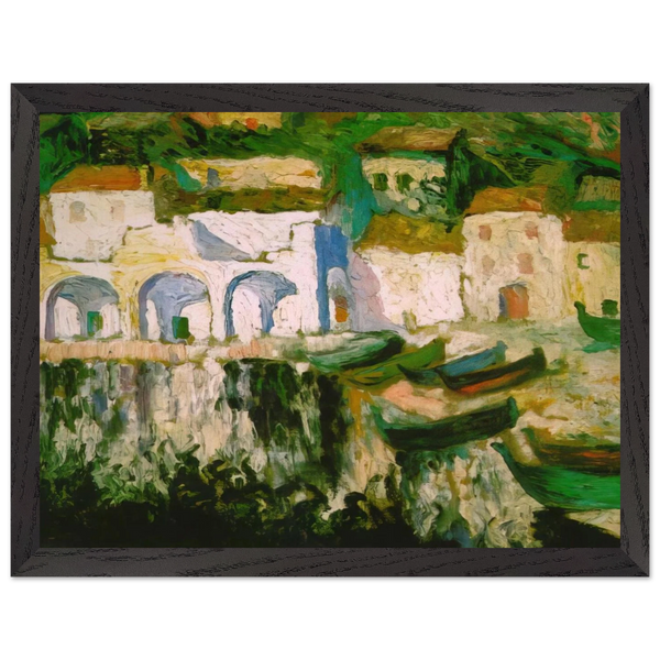 VIEW OF PORTDOGUE PORT ALUGER by Salvador Dali — Framed art print at Zephyeer