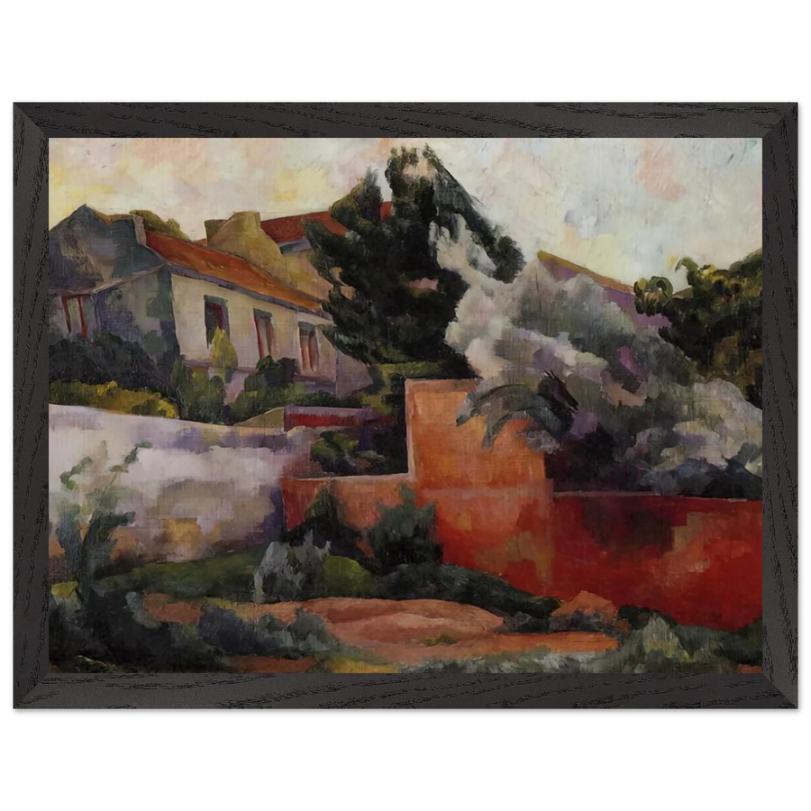 THE OUTSKIRTS OF PARIS 1918 by Diego Rivera — Framed art print at Zephyeer