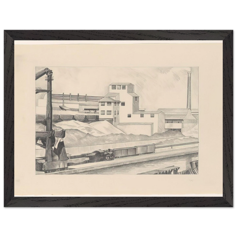 Industrial Series, #1 - 1928 by Charles Sheeler — Framed art print at Zephyeer
