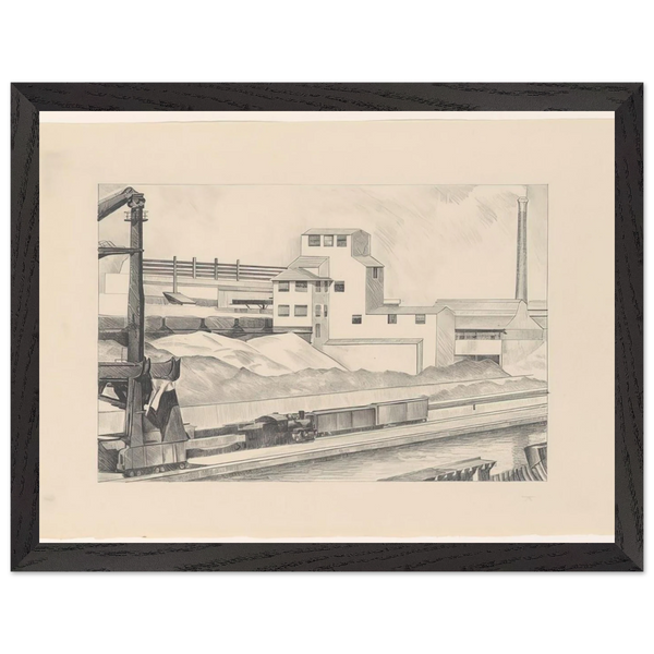 Industrial Series, #1 - 1928 by Charles Sheeler — Framed art print at Zephyeer