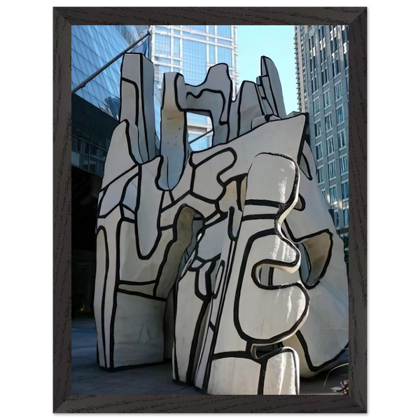 MONUMENT WITH STANDING BEAST 1984 by Jean Dubuffet — Framed art print at Zephyeer