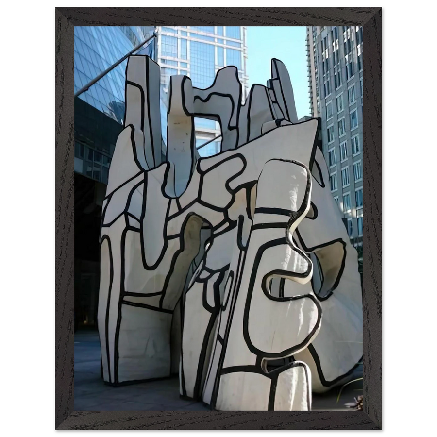 MONUMENT WITH STANDING BEAST 1984 by Jean Dubuffet — Framed art print at Zephyeer