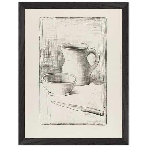 STILL LIFE 1944 by Carlo Carra — Framed art print at Zephyeer