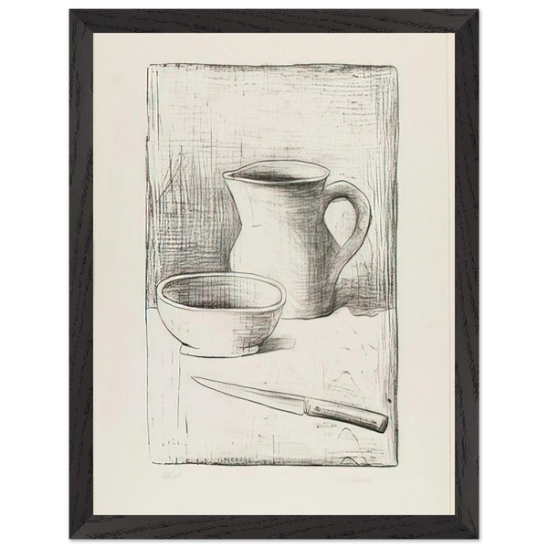 STILL LIFE 1944 by Carlo Carra — Framed art print at Zephyeer