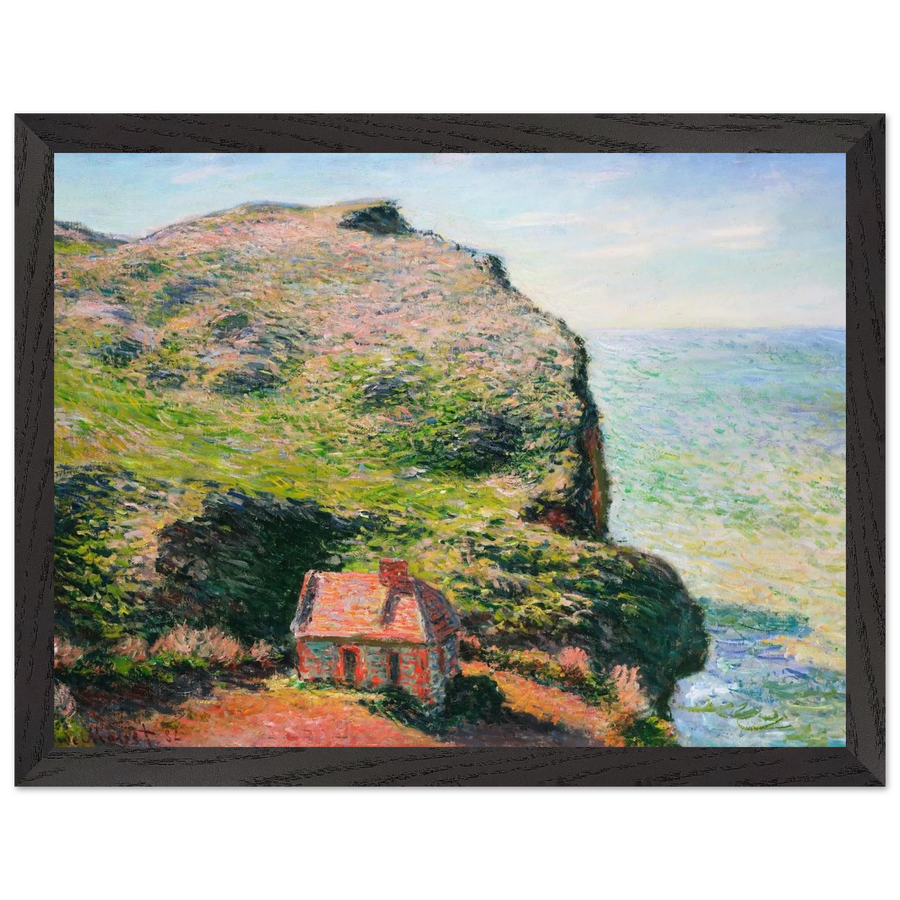 The Custom`s House by Claude Monet — Framed art print at Zephyeer