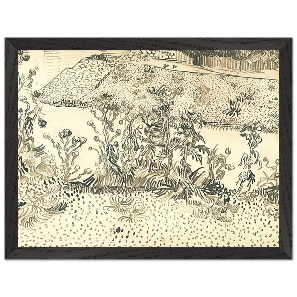 Thistles Along the Roadside by Vincent van Gogh — Framed art print at Zephyeer