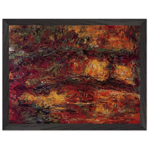 The Japanese Bridge at Giverny by Claude Monet — Framed art print at Zephyeer