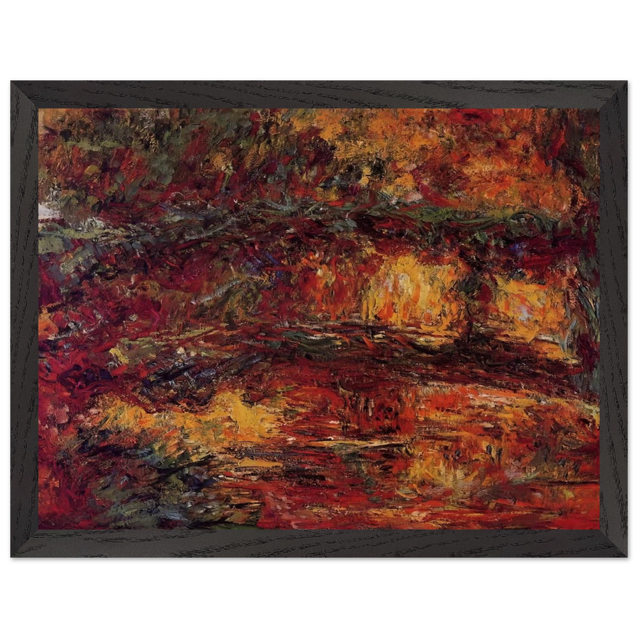 The Japanese Bridge at Giverny by Claude Monet — Framed art print at Zephyeer