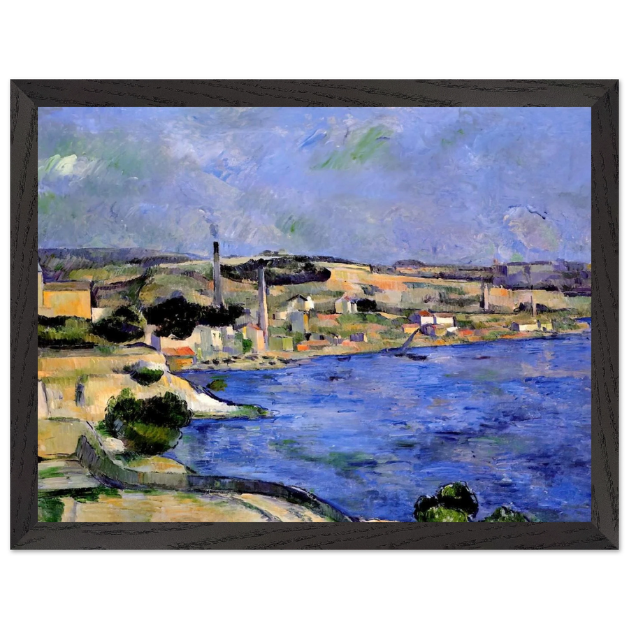 The Bay of l'Estaque and Saint-Henri by Paul Cézanne — Framed art print at Zephyeer