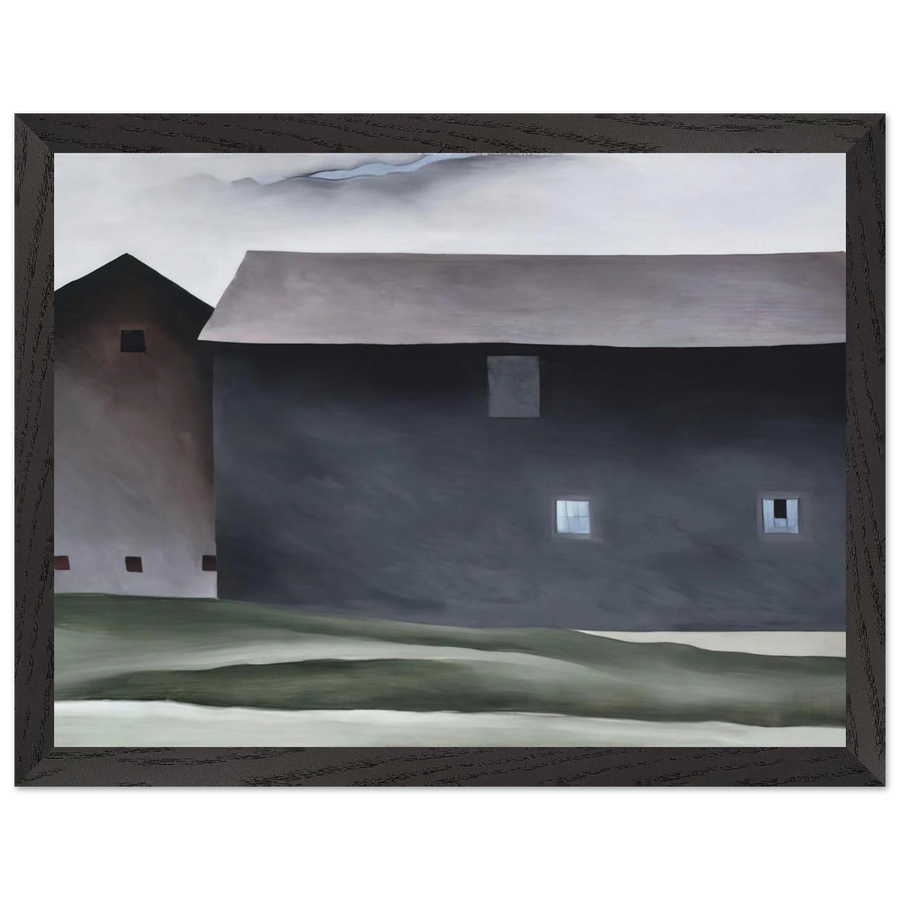 Lake George Barns by Georgia O'Keeffe — Framed art print at Zephyeer