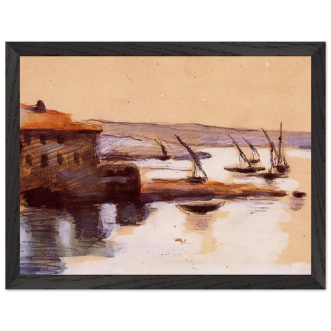 Seascape by Paul Cézanne — Framed art print at Zephyeer