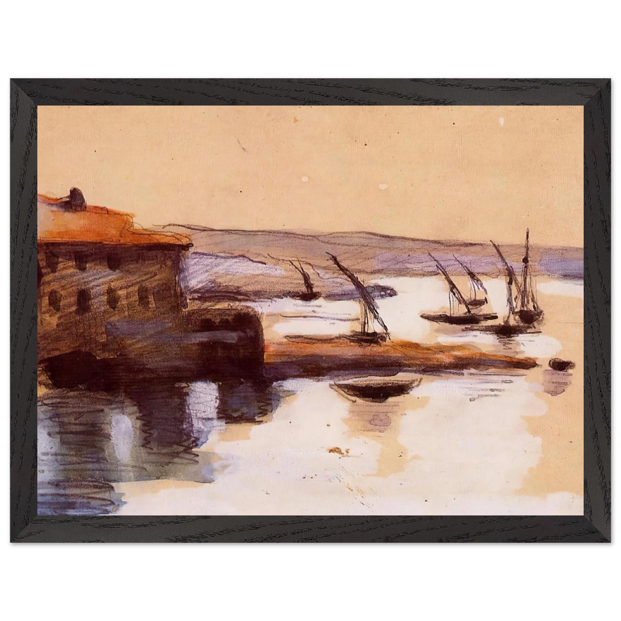 Seascape by Paul Cézanne — Framed art print at Zephyeer