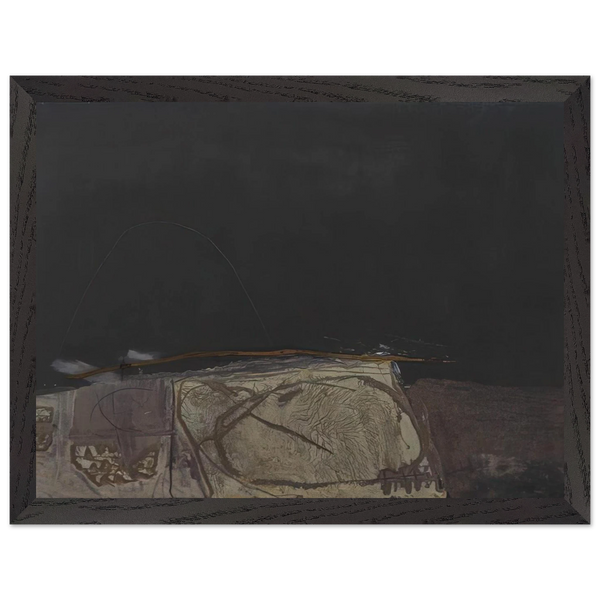 GREY AND GREEN PAINTING 1957 by Antoni Tapies — Framed art print at Zephyeer