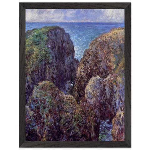 Group of Rocks at Port-Goulphar by Claude Monet — Framed art print at Zephyeer