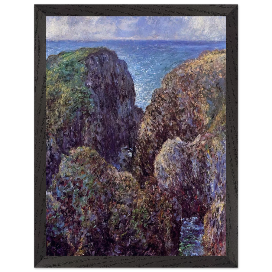 Group of Rocks at Port-Goulphar by Claude Monet — Framed art print at Zephyeer