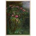ROSE BUSH IN FLOWER by Gustave Caillebotte — Framed art print at Zephyeer