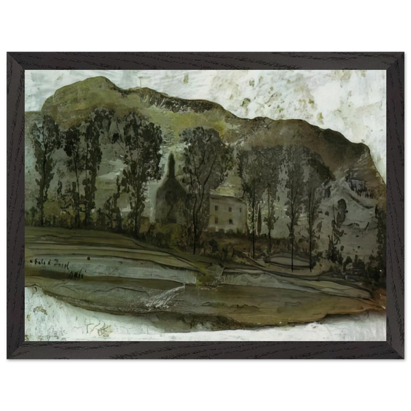 VIEW OF PUBOL by Salvador Dali — Framed art print at Zephyeer