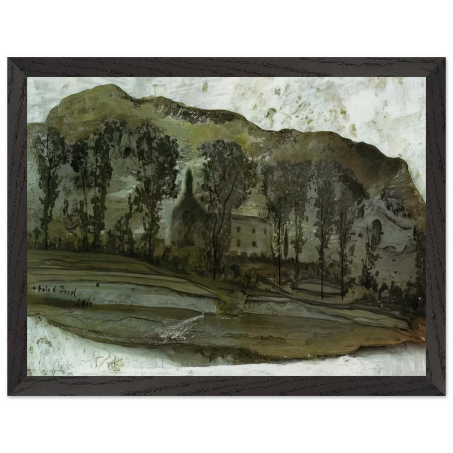 VIEW OF PUBOL by Salvador Dali — Framed art print at Zephyeer