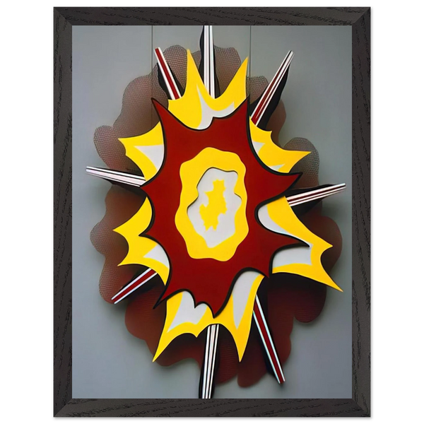 EXPLOSION I 1965 by Roy Lichtenstein — Framed art print at Zephyeer