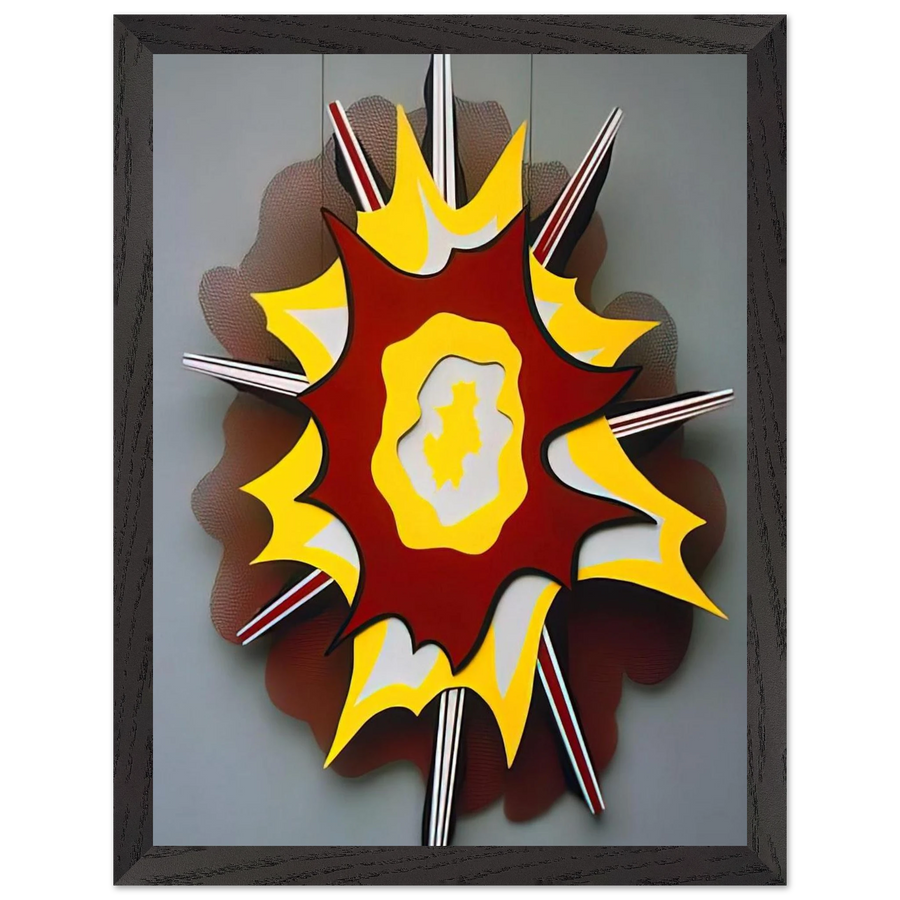 EXPLOSION I 1965 by Roy Lichtenstein — Framed art print at Zephyeer