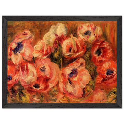 Anemones by Pierre-Auguste Renoir — Framed art print at Zephyeer