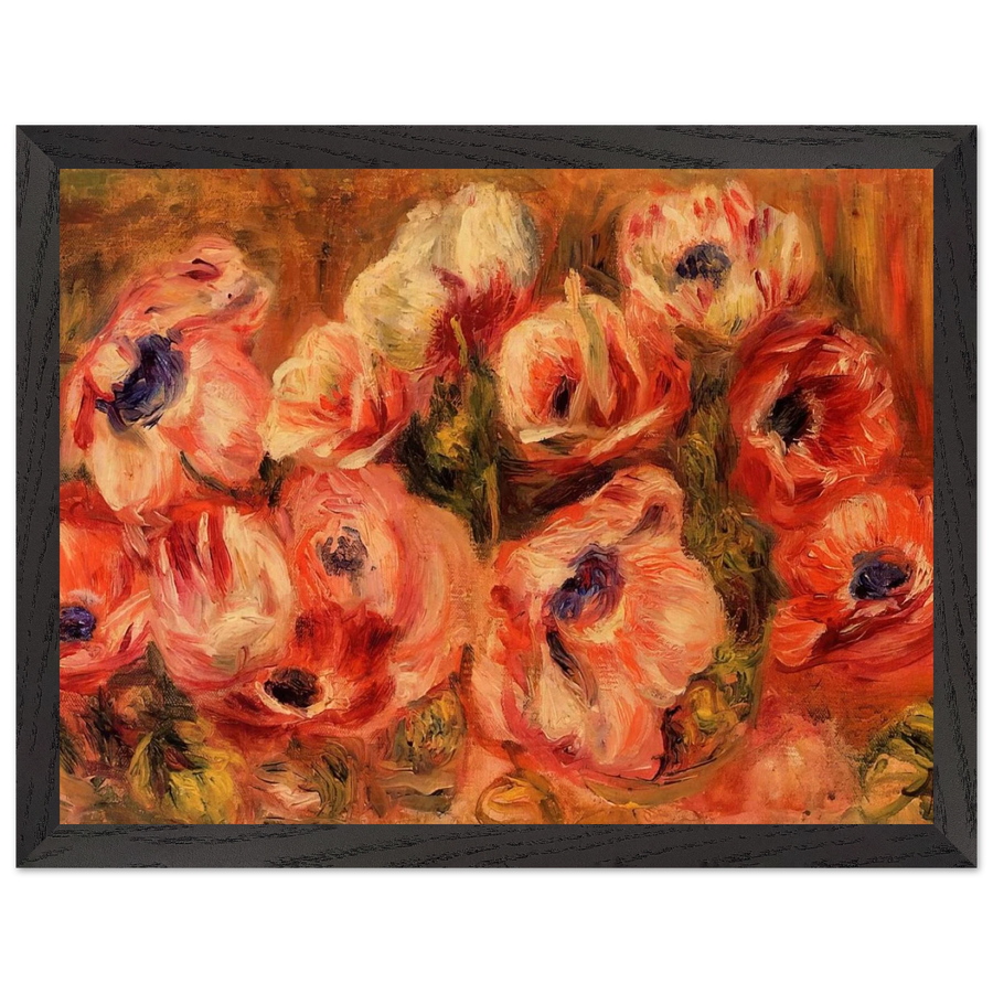 Anemones by Pierre-Auguste Renoir — Framed art print at Zephyeer