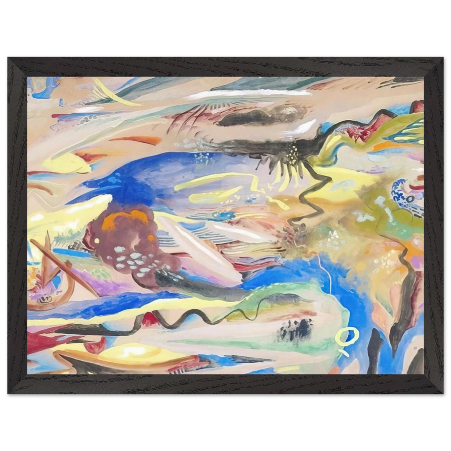 SINFONIE XIII 1913 by Rudolf Bauer — Framed art print at Zephyeer