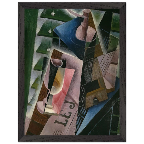 COFFEE GRINDER AND GLASS 1915 by Juan Gris — Framed art print at Zephyeer
