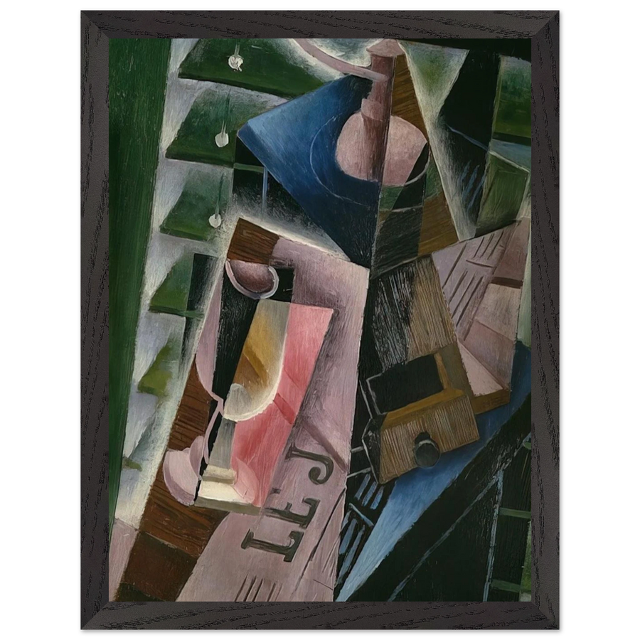 COFFEE GRINDER AND GLASS 1915 by Juan Gris — Framed art print at Zephyeer