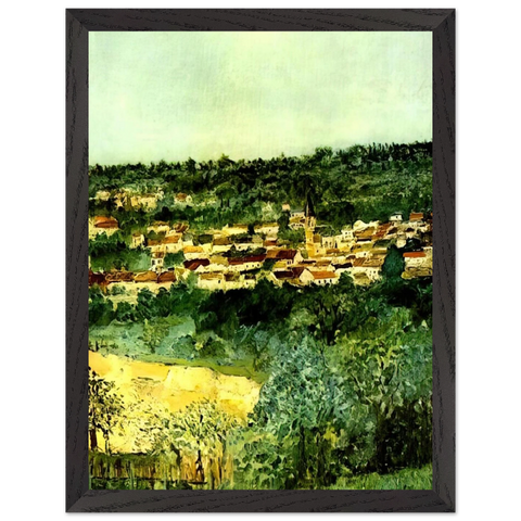 VIEW OF MONTMAGNY by Maurice Utrillo — Framed art print at Zephyeer