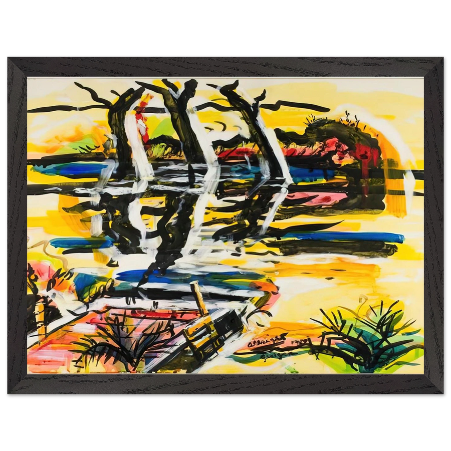 THREE TREES GEORGIA 1969 by Ivan Albright — Framed art print at Zephyeer