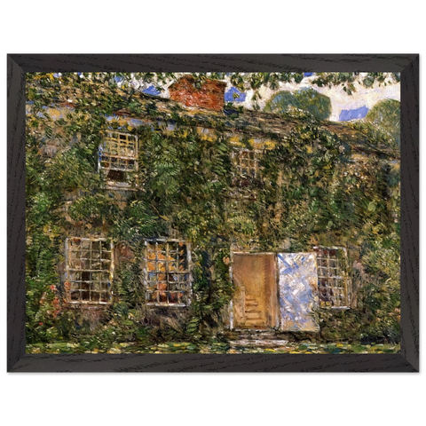 Home Sweet Home Cottage, East Hampton by Childe Hassam — Framed art print at Zephyeer