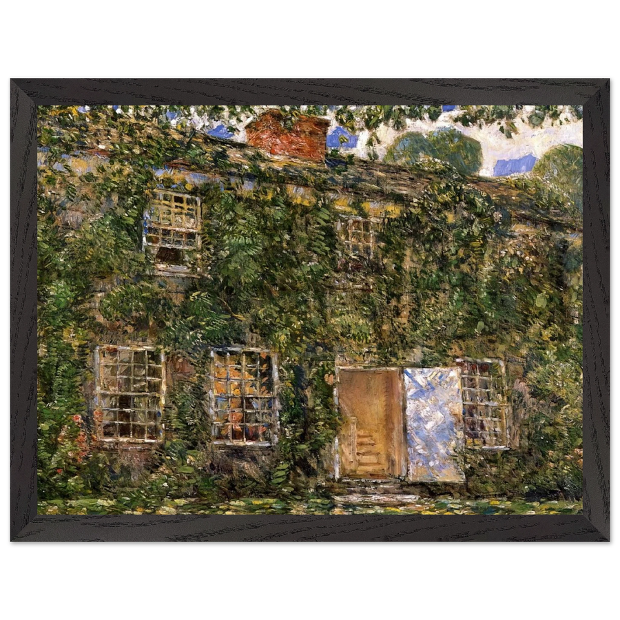 Home Sweet Home Cottage, East Hampton by Childe Hassam — Framed art print at Zephyeer