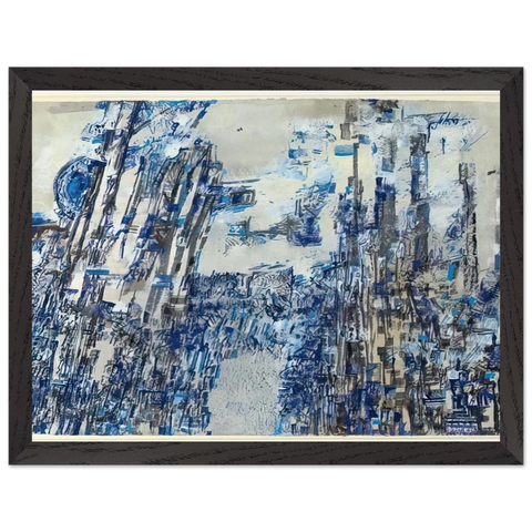 L'invasion - Tachisme by Maria Helena Vieira da Silva — Framed art print at Zephyeer