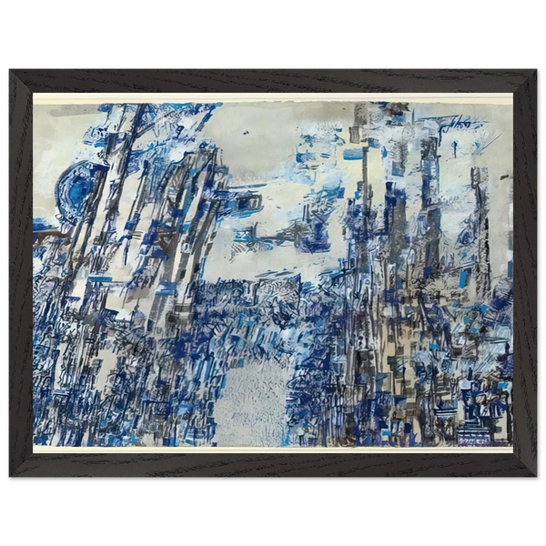 L'invasion - Tachisme by Maria Helena Vieira da Silva — Framed art print at Zephyeer