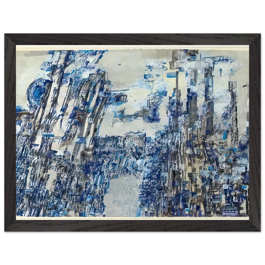 L'invasion - Tachisme by Maria Helena Vieira da Silva — Framed art print at Zephyeer