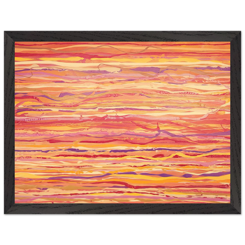 All Over Pour Painting - 1969 by Ronnie Landfield — Framed art print at Zephyeer