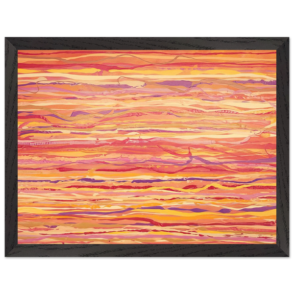 All Over Pour Painting - 1969 by Ronnie Landfield — Framed art print at Zephyeer