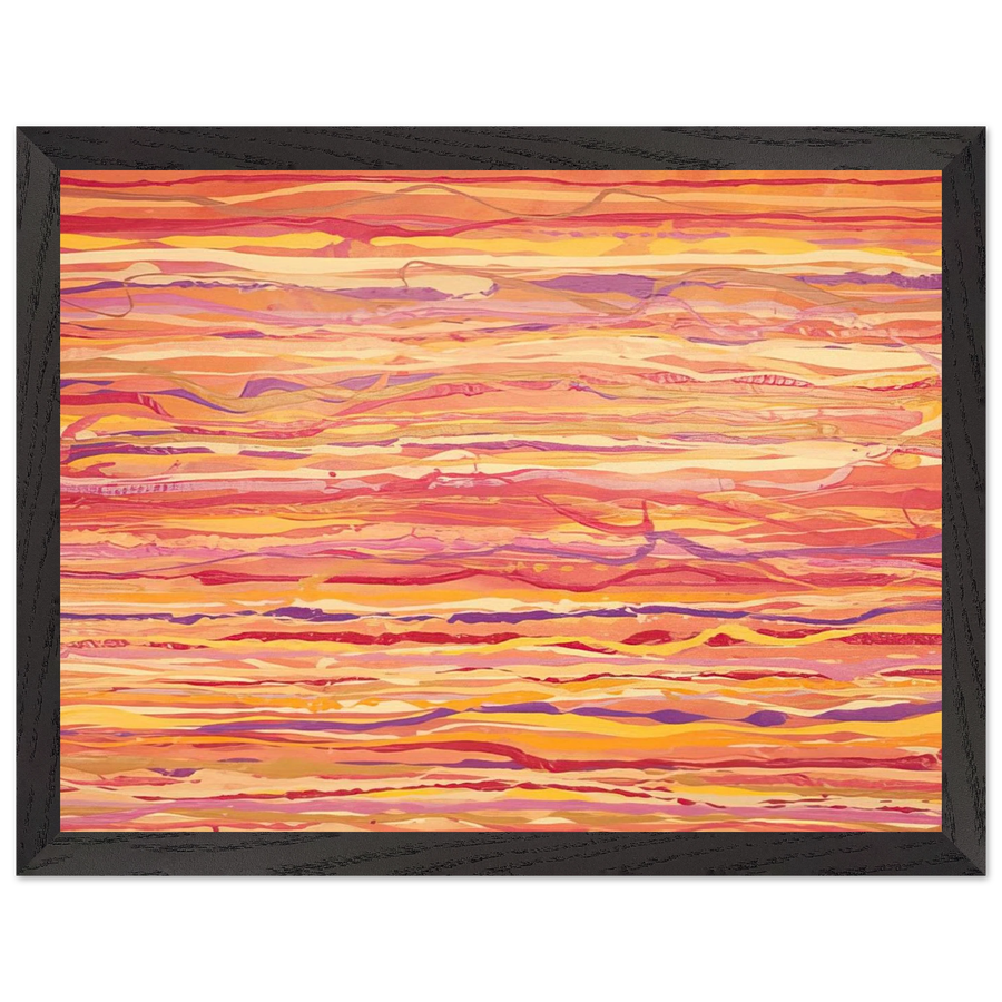 All Over Pour Painting - 1969 by Ronnie Landfield — Framed art print at Zephyeer