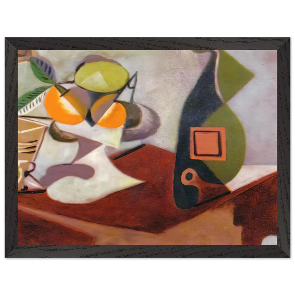 Still life with lemon and oranges by Pablo Picasso — Framed art print at Zephyeer