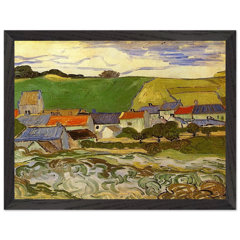 View of Auvers by Vincent van Gogh — Framed art print at Zephyeer