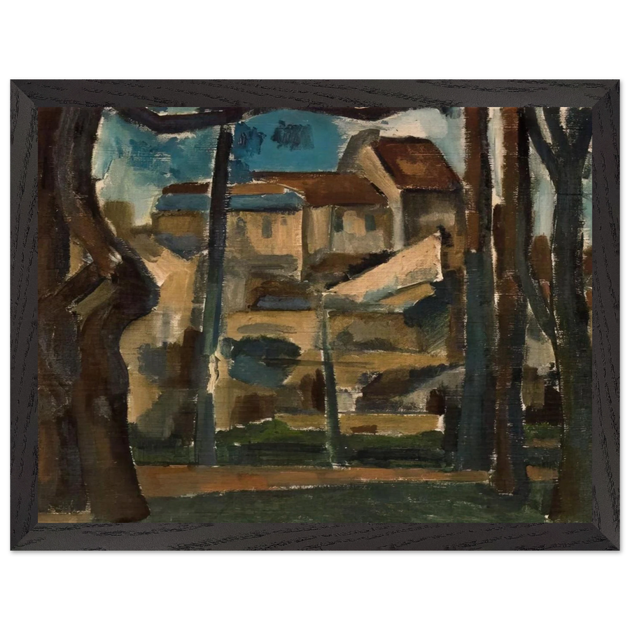 LANDSCAPE OF CARRI RES 1909 by Andre Derain — Framed art print at Zephyeer