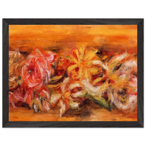 Garland of Flowers by Pierre-Auguste Renoir — Framed art print at Zephyeer