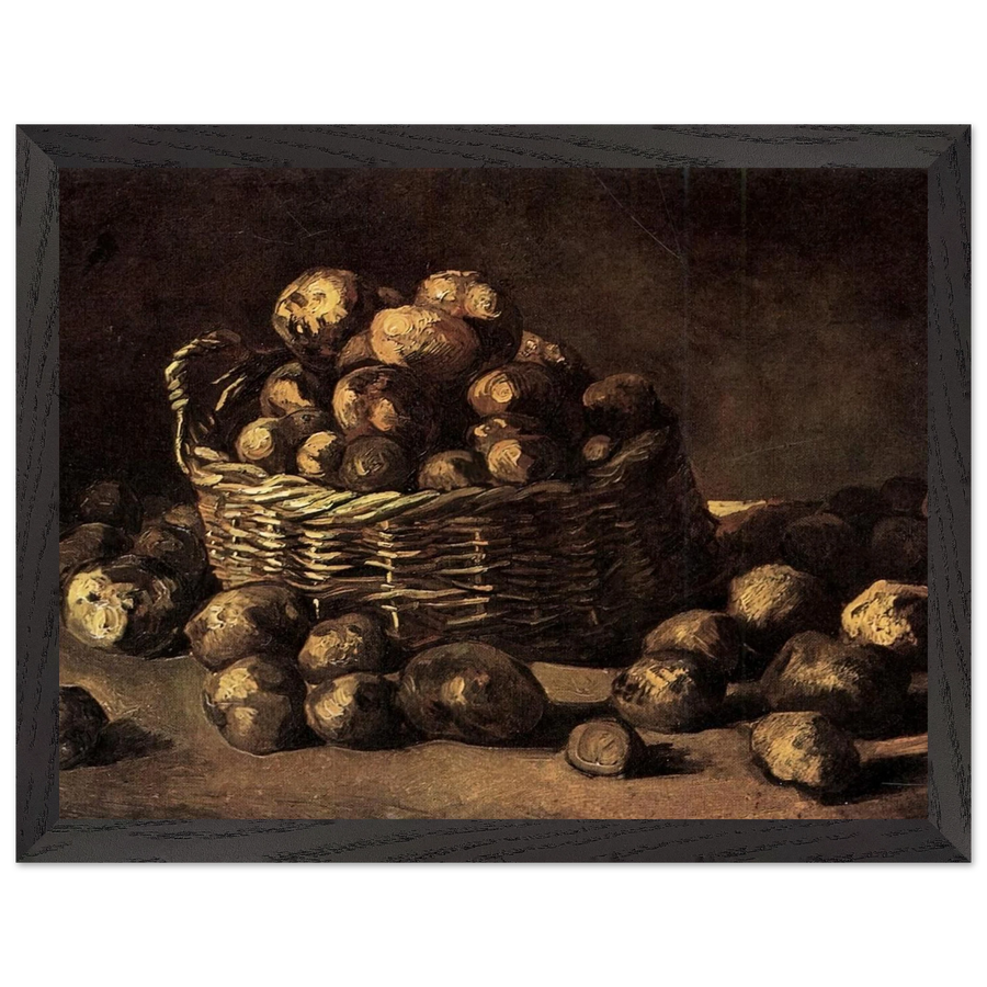 Basket of Potatoes by Vincent van Gogh — Framed art print at Zephyeer