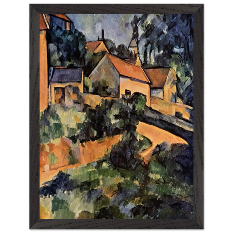 Turning Road at Montgeroult by Paul Cézanne — Framed art print at Zephyeer