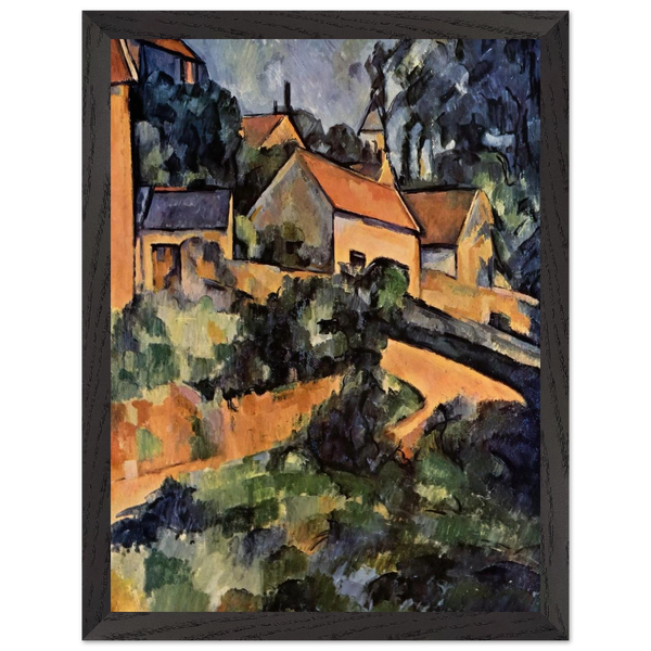 Turning Road at Montgeroult by Paul Cézanne — Framed art print at Zephyeer