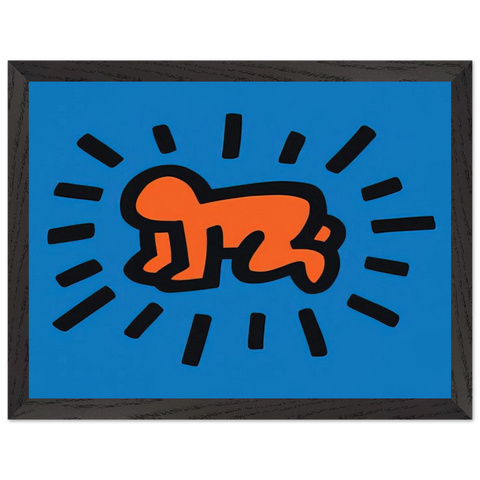 RADIANT BABY FROM ICONS SERIES 1990 by Keith Haring — Framed art print at Zephyeer