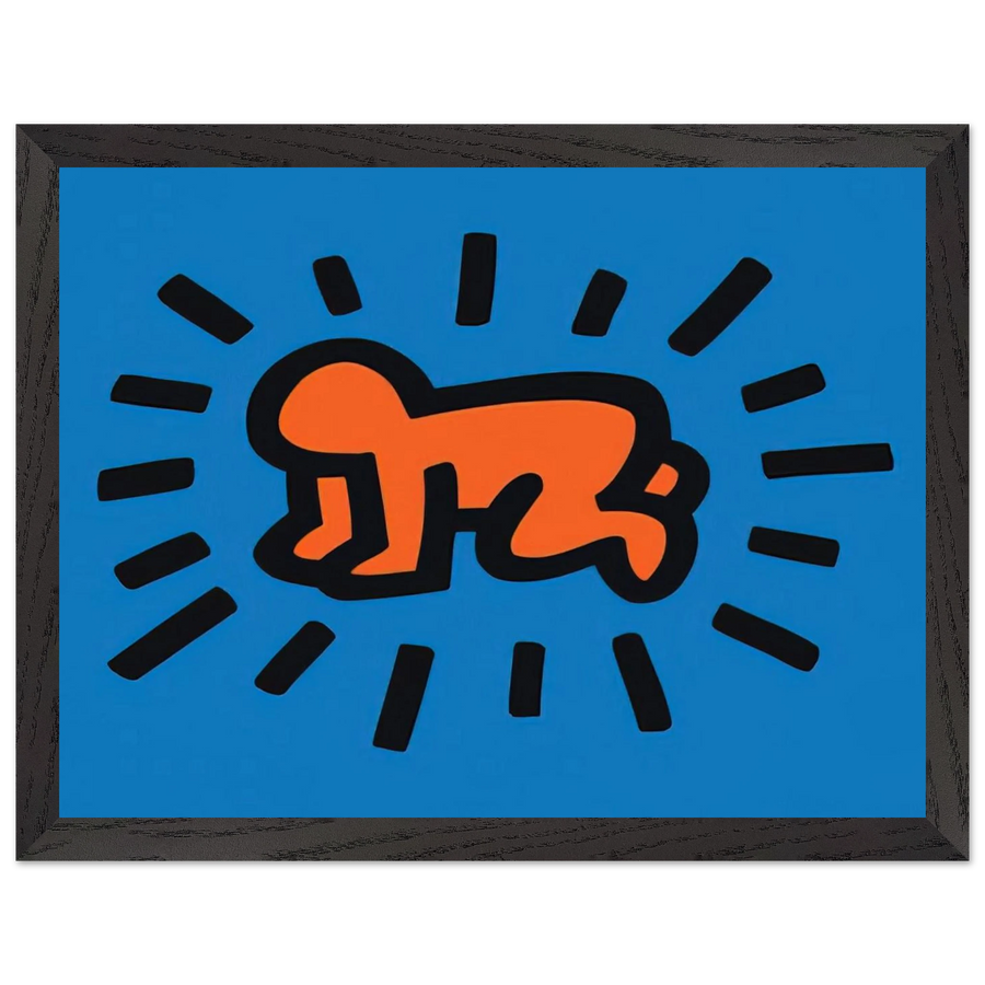 RADIANT BABY FROM ICONS SERIES 1990 by Keith Haring — Framed art print at Zephyeer