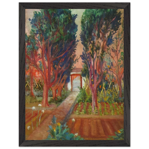 THE VEGETABLE GARDEN OF LLANER by Salvador Dali — Framed art print at Zephyeer
