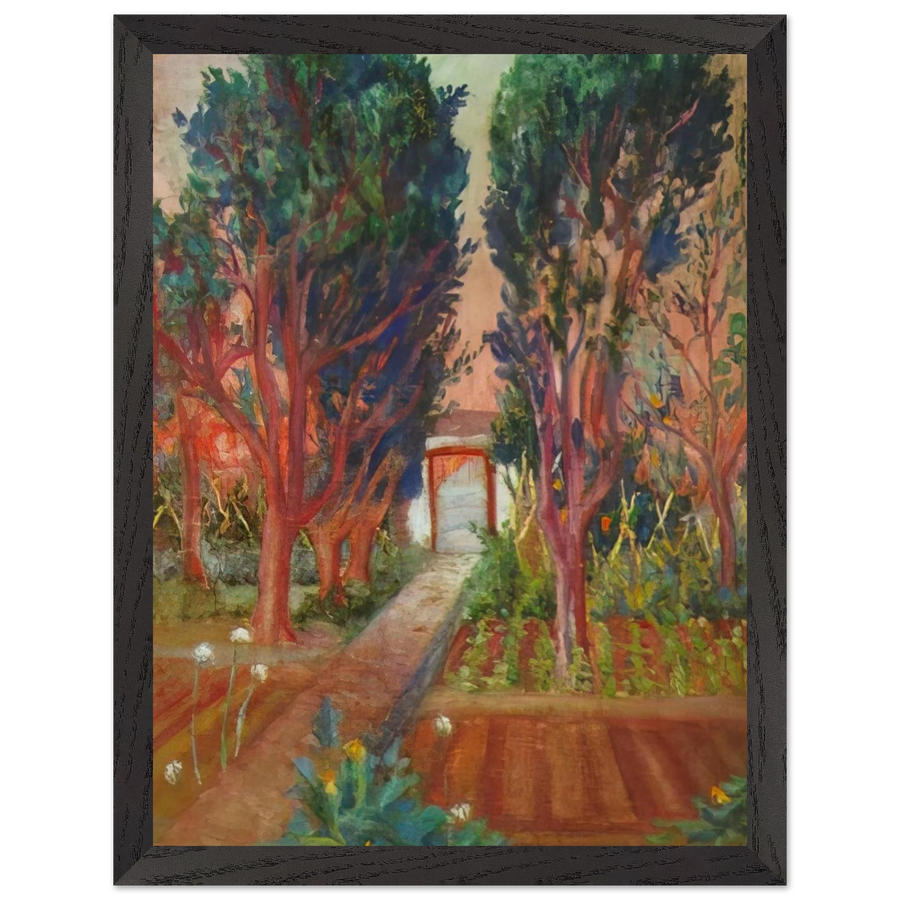 THE VEGETABLE GARDEN OF LLANER by Salvador Dali — Framed art print at Zephyeer